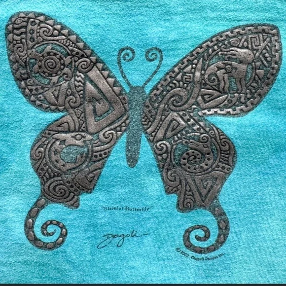 Vtg 2002 Dagoli Blissful Butterfly Tie Dye Sweatshirt L Boho Fairycore - Picture 8 of 12